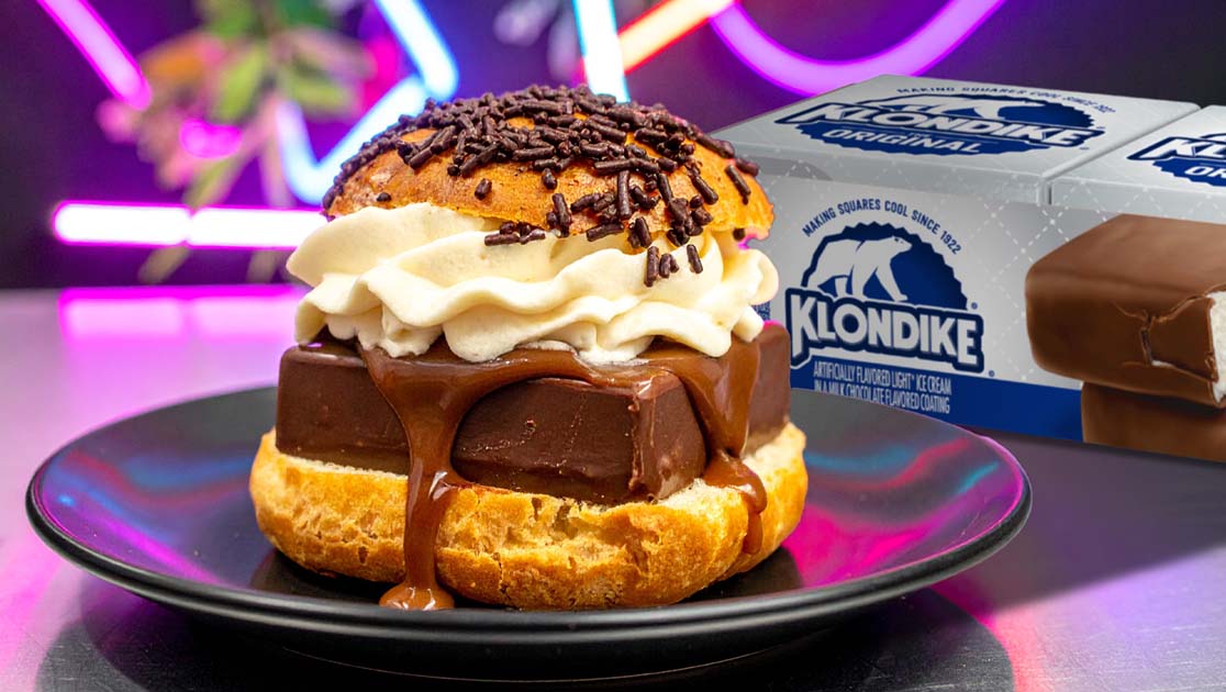 Brioche Ice Cream Sandwich with Klondike Ice Cream Bar