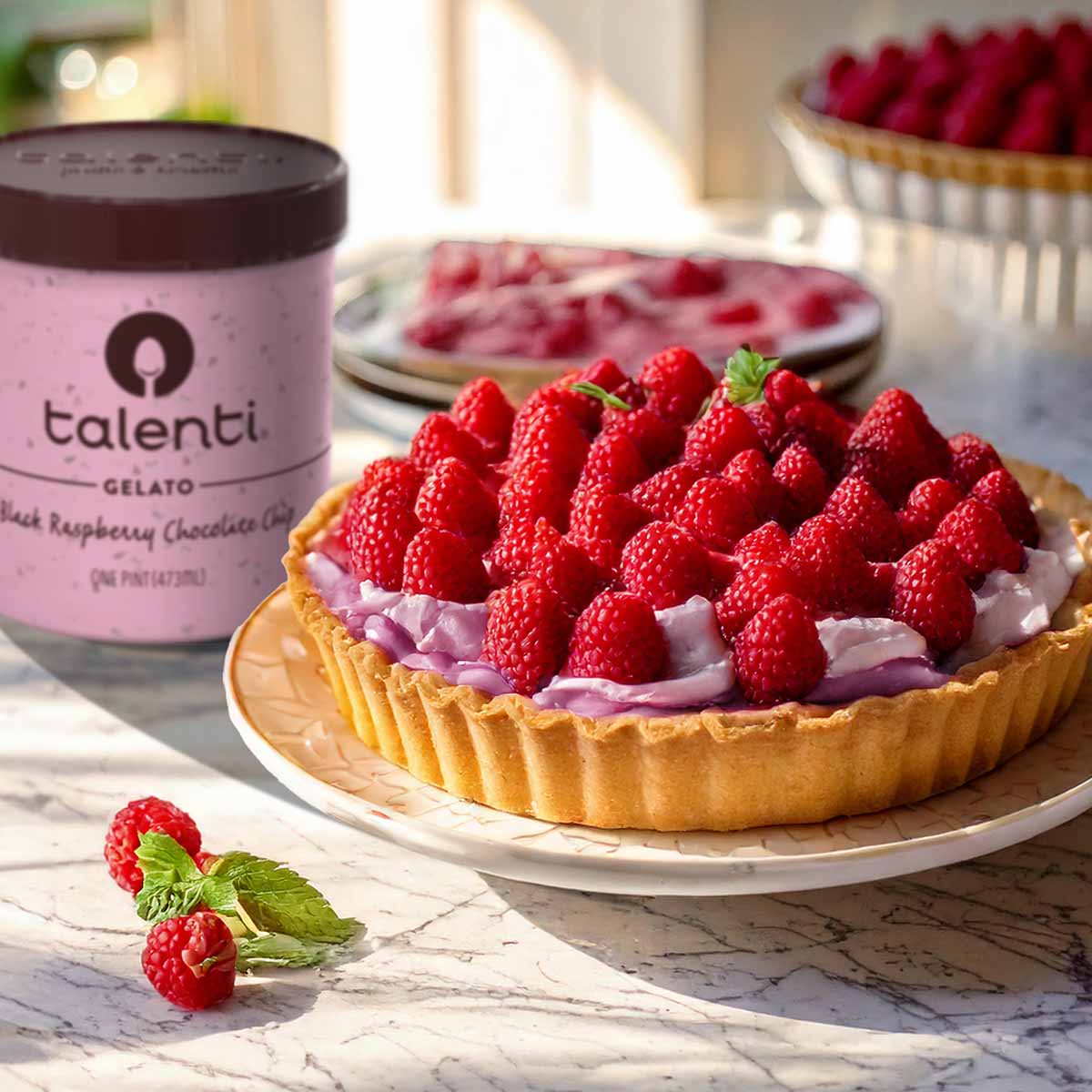 Berry Gelato Pie 