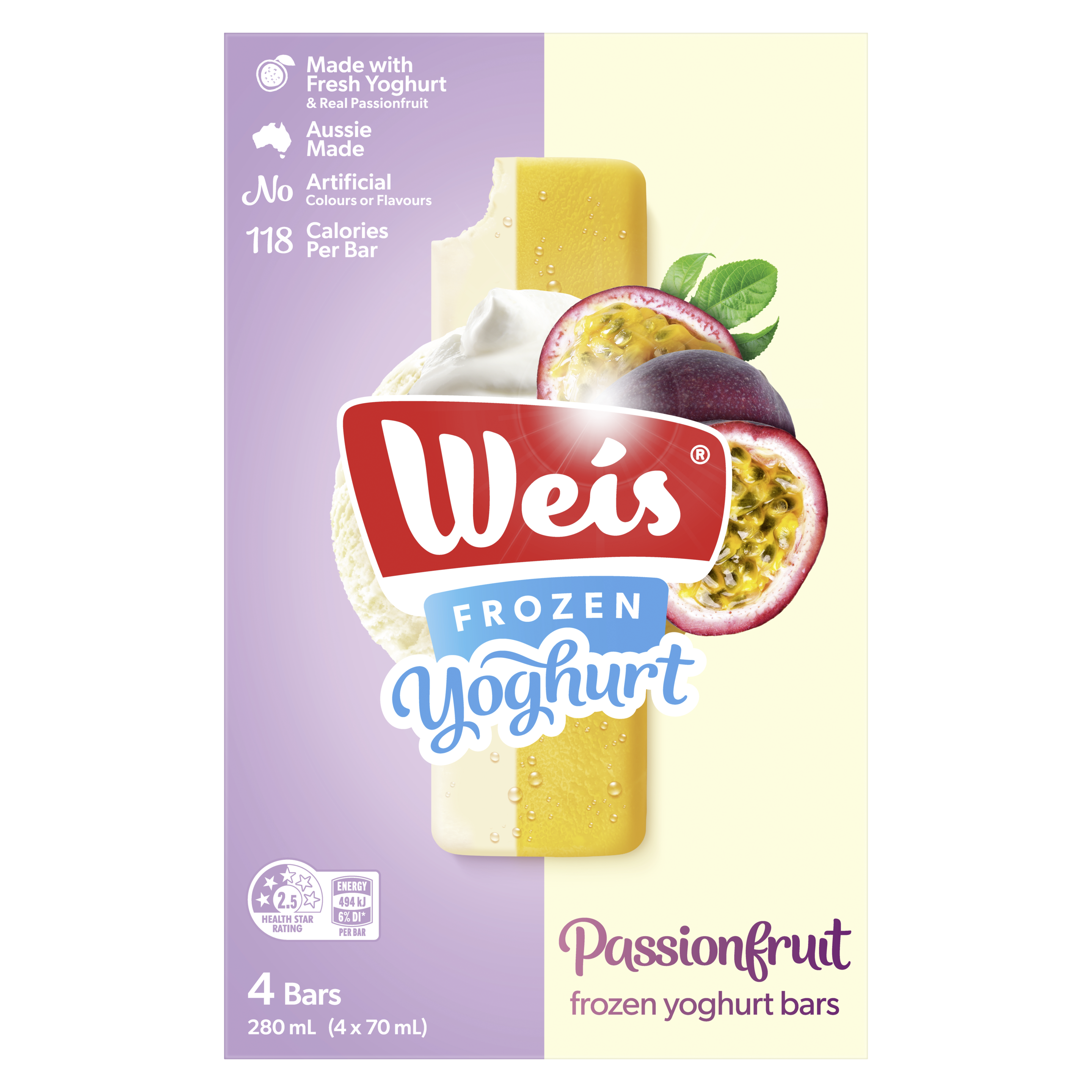 Weis Frozen Yoghurt Passionfruit 280 ML