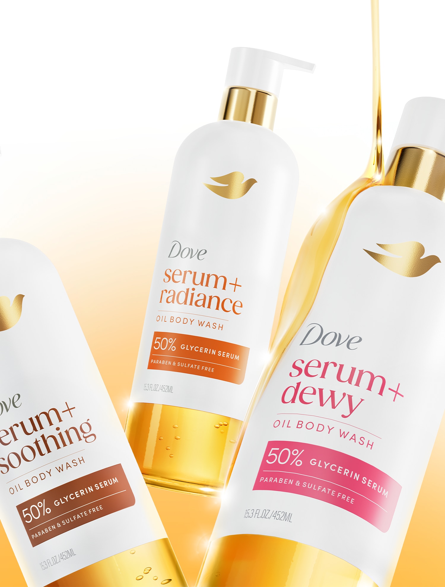 Dove Serum+ Body Wash Collection
