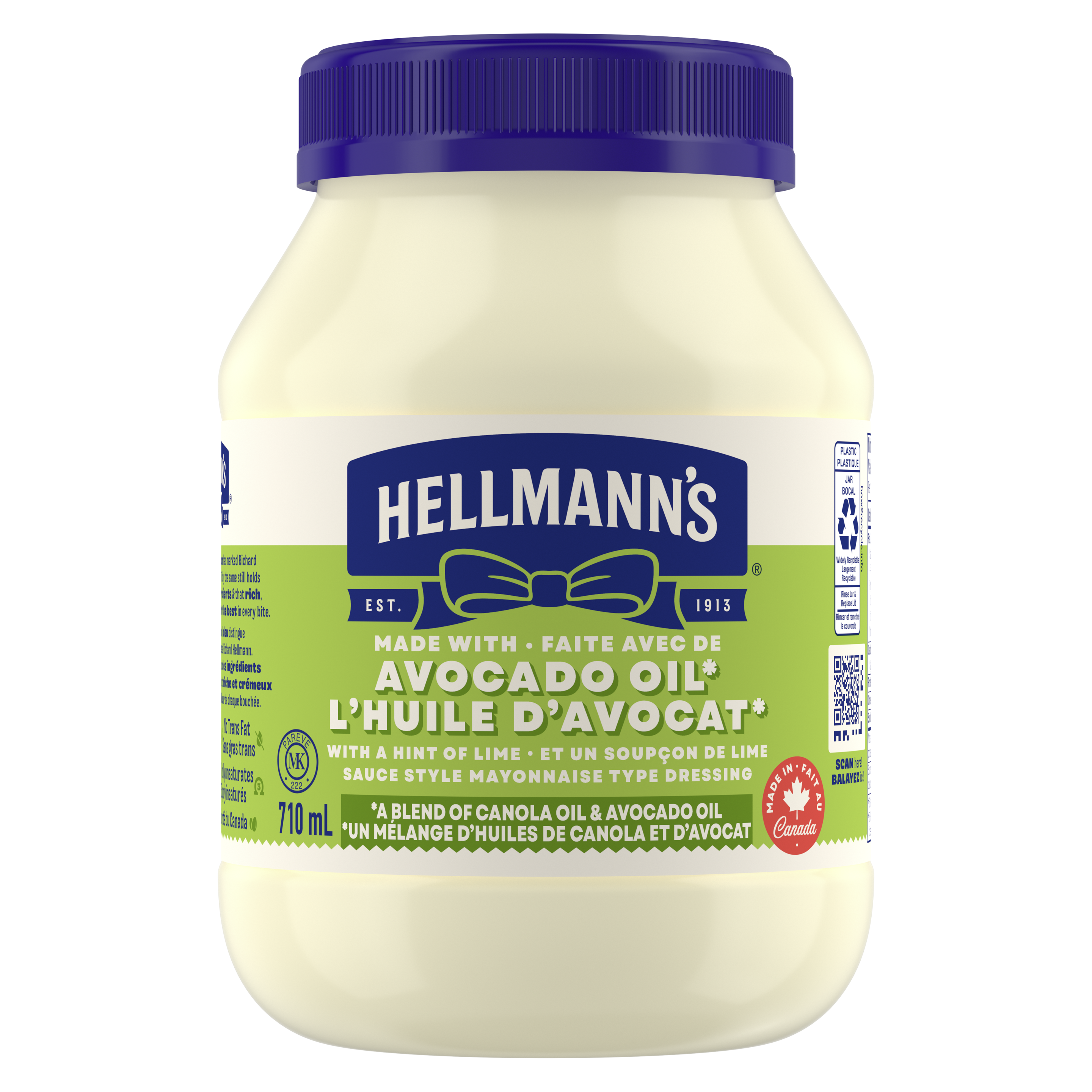 Hellmann’s® made with Avocado Oil 710mL packshot