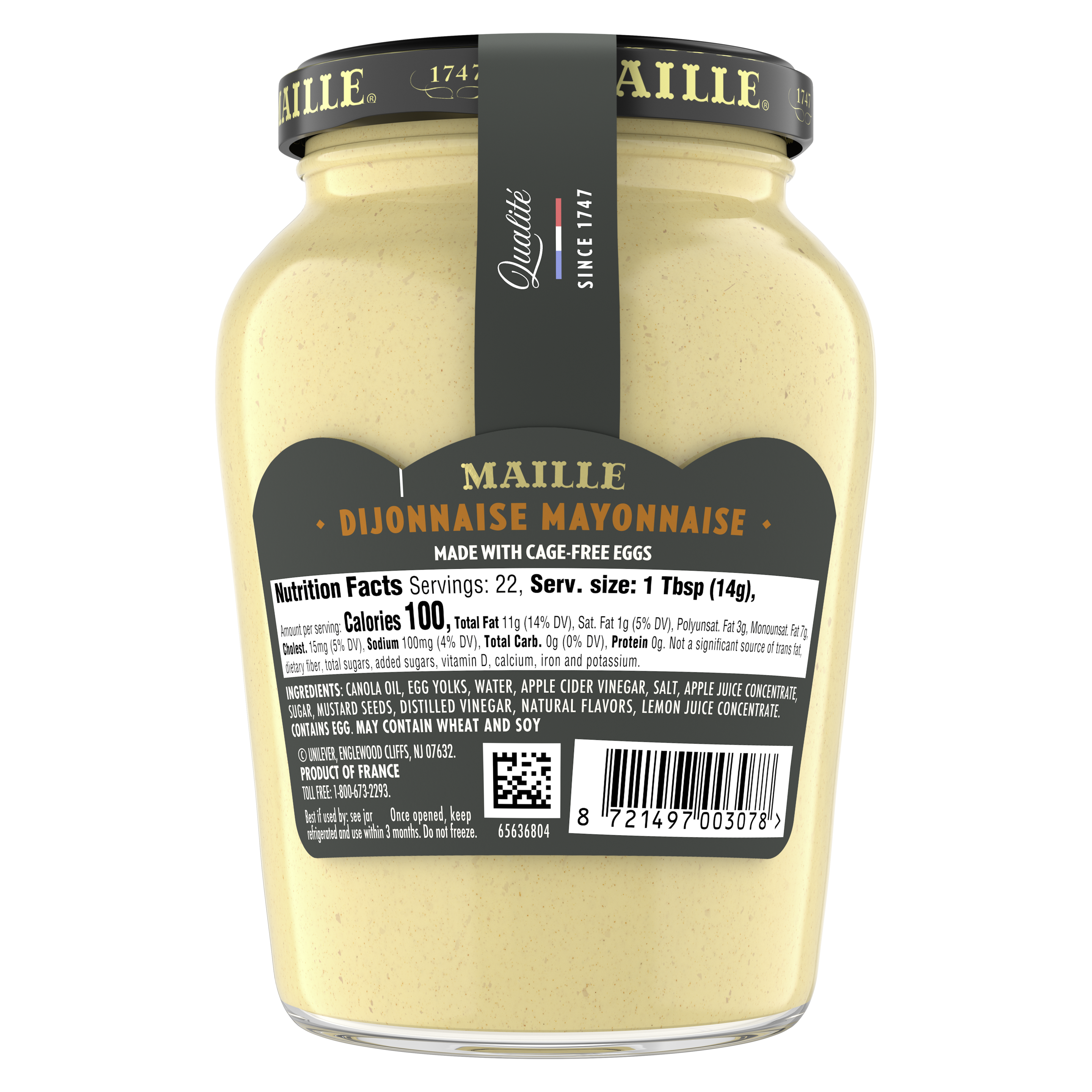 Maille Dijonnaise Mayonnaise (back)