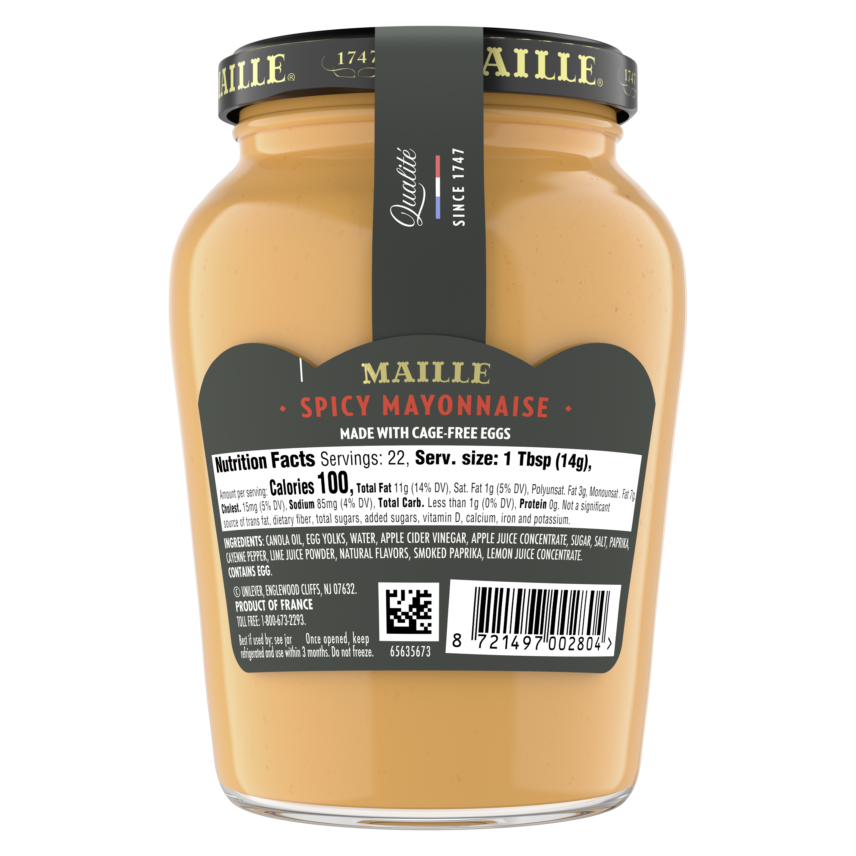 Maille Spicy Mayonnaise (back)