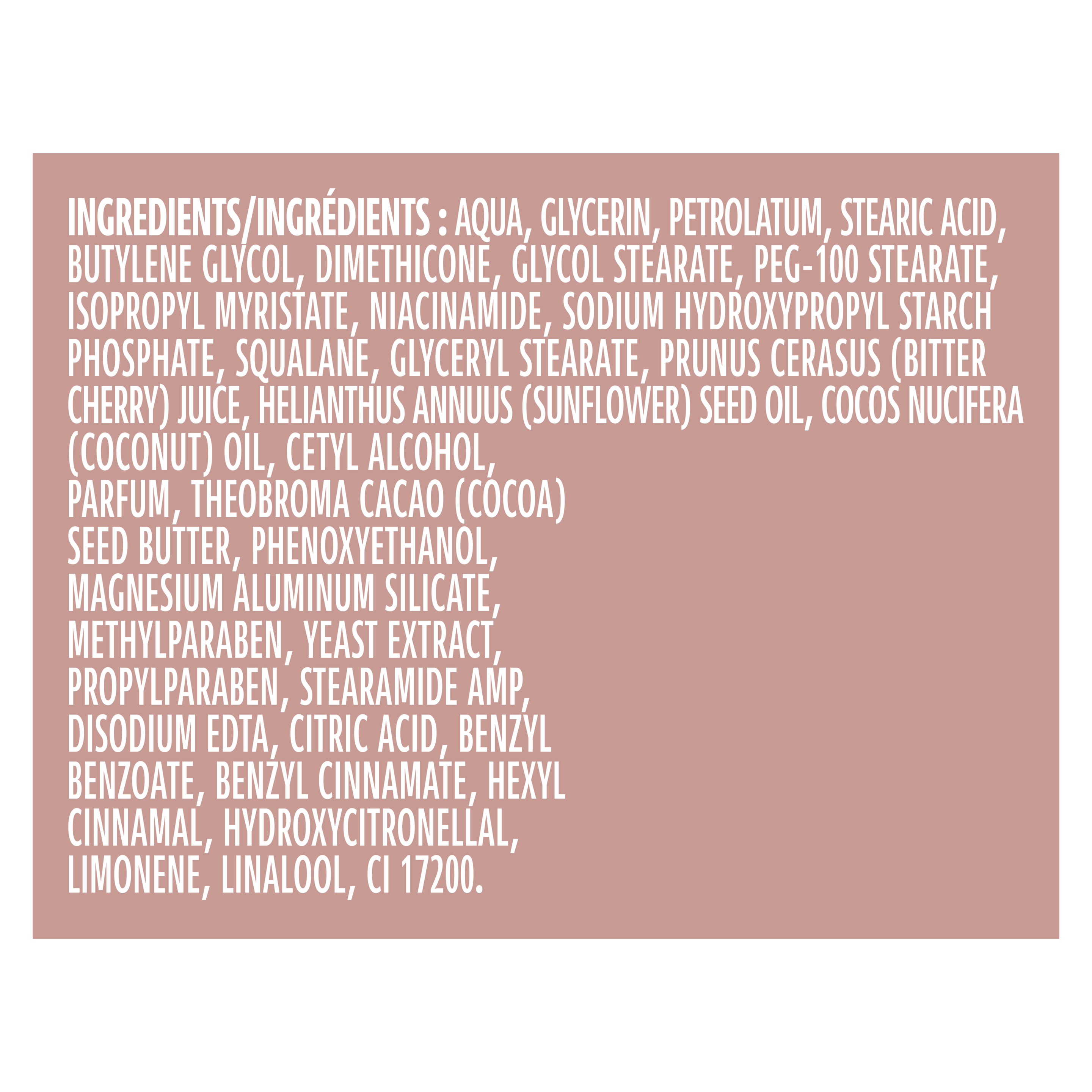 Vaseline® Aura de Cerise Lotion corporelle ingredients