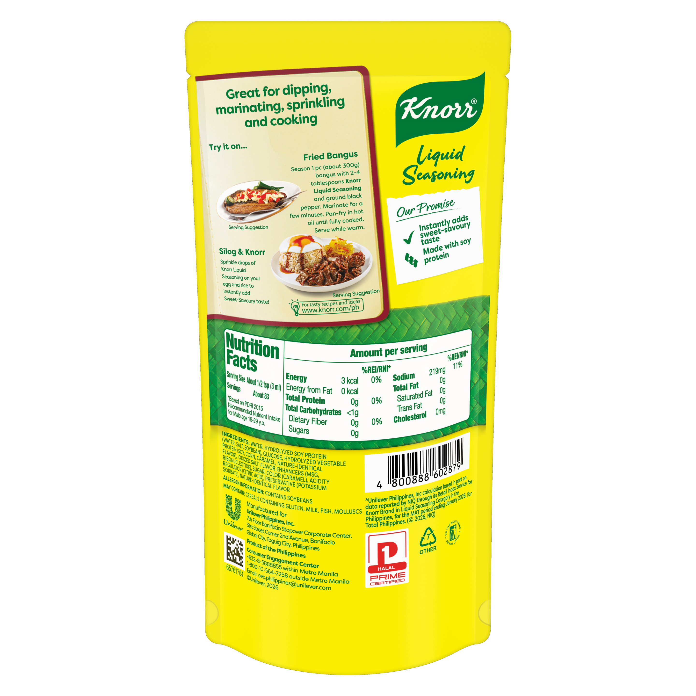 KNORR Liquid Seasoning Liquid Spices for Meat and Vegetable Seasoning Original  250ml packshot