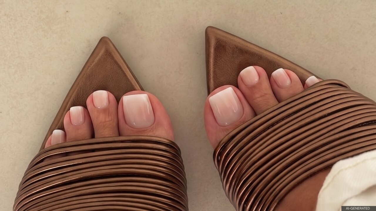 3. Milky French Tips