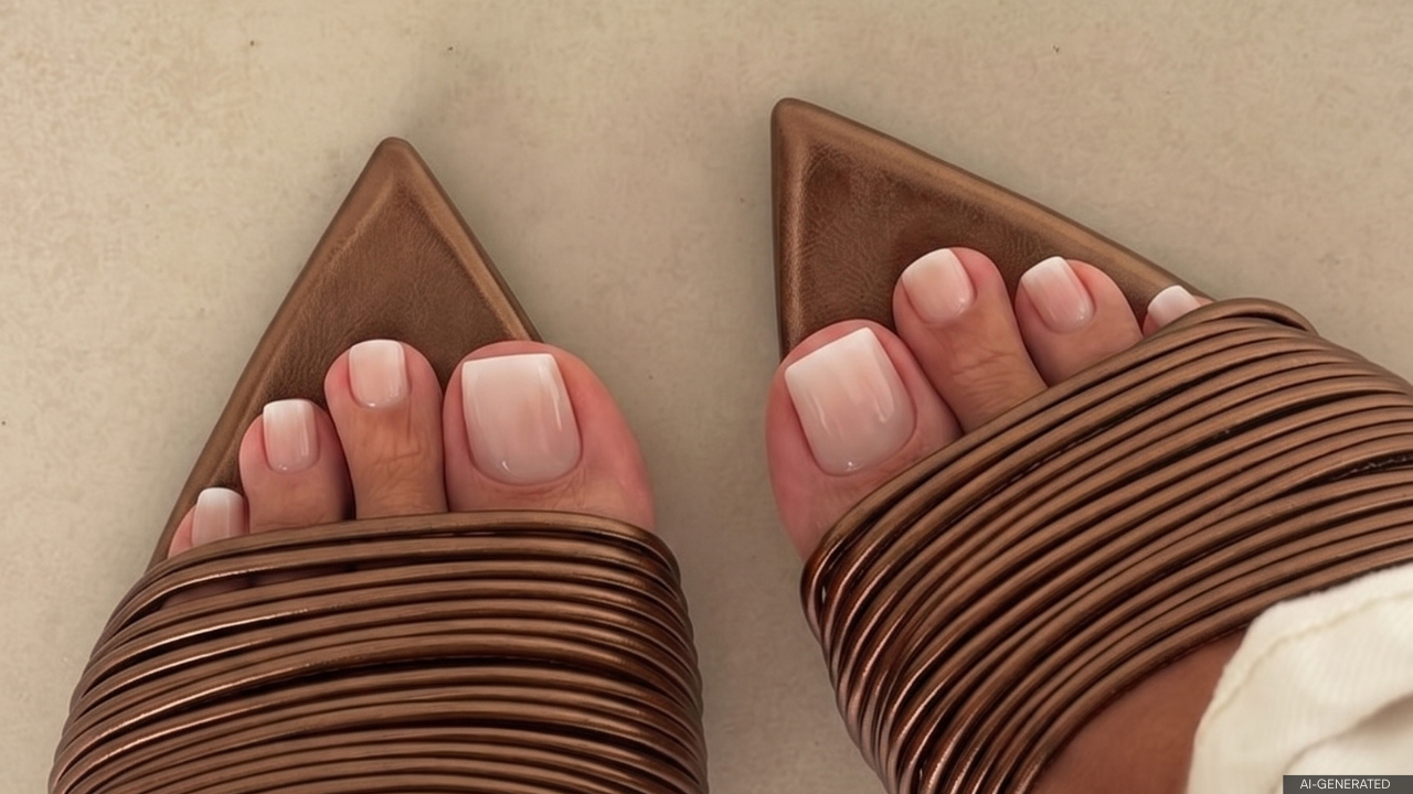 3. Milky French Tips