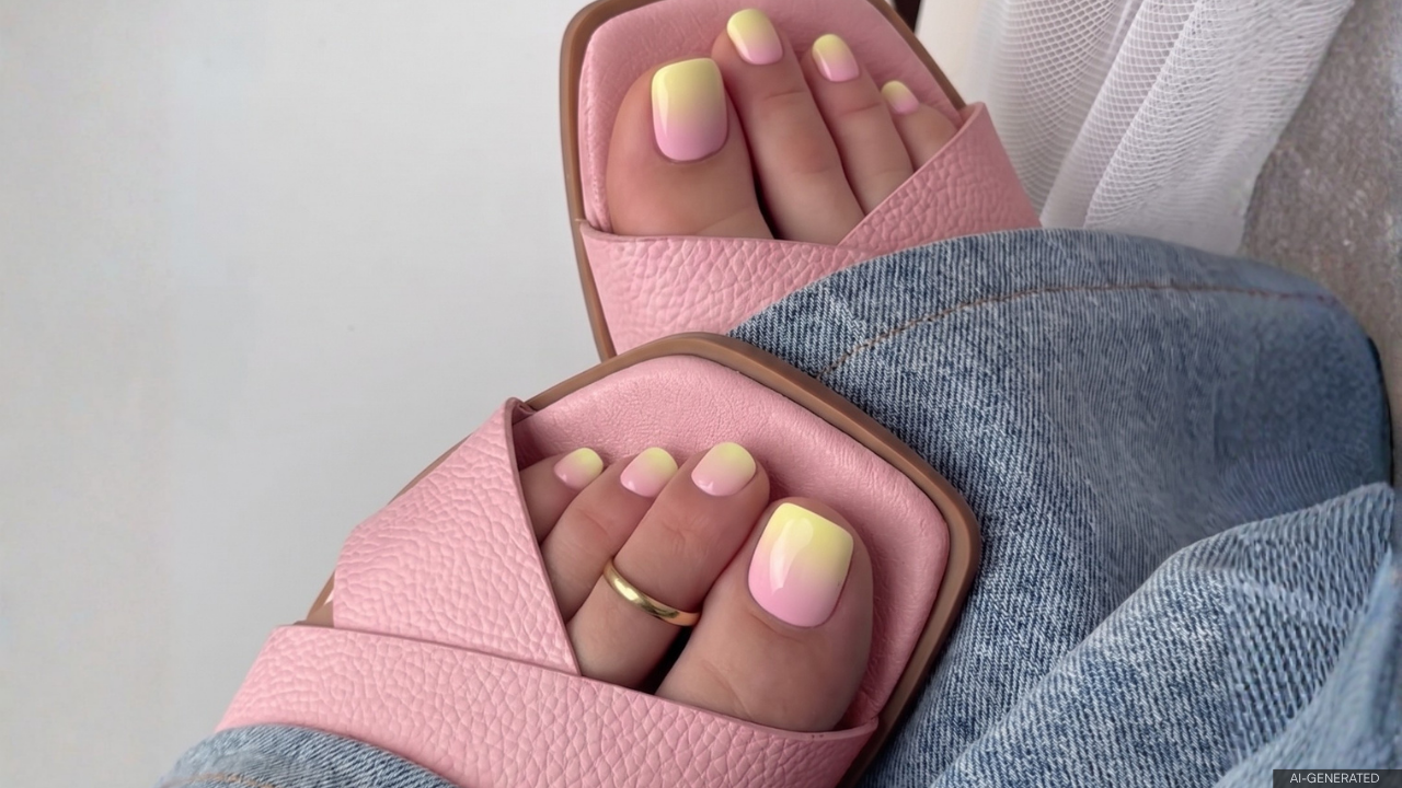 8. Ombre French Tips