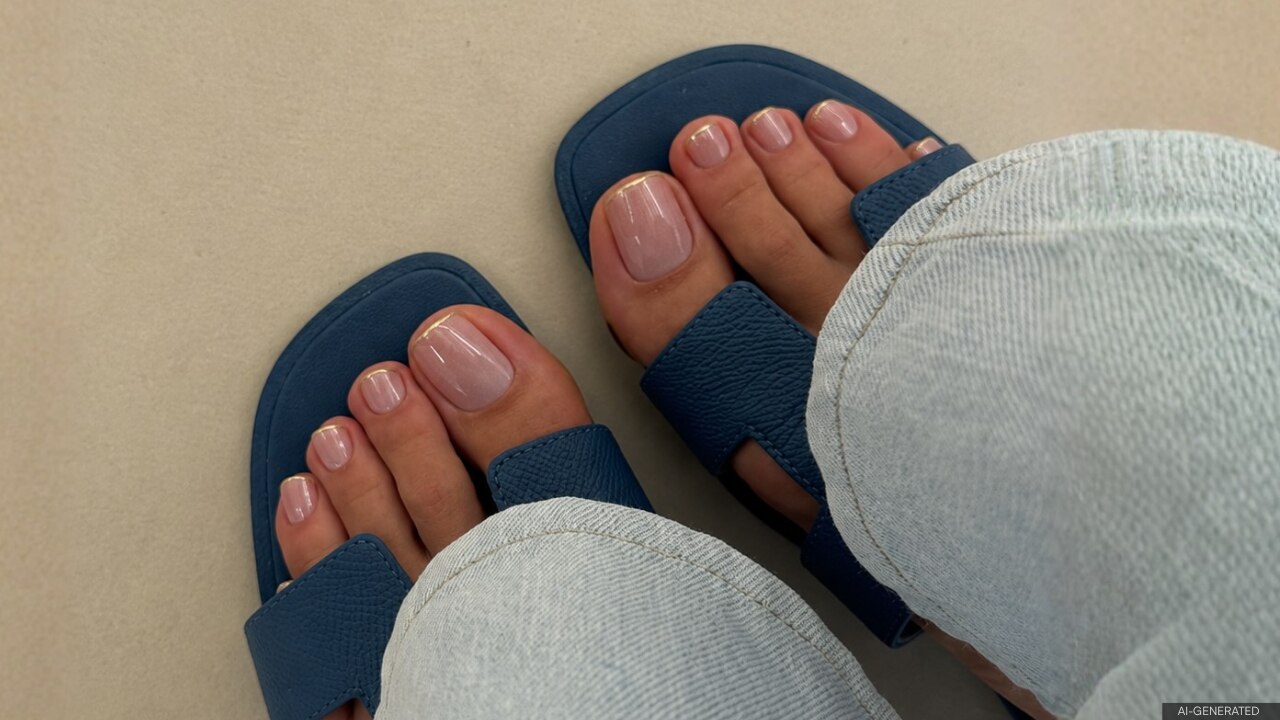 18. Velvet French Tips