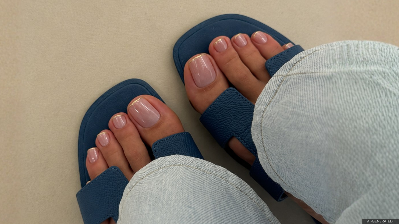 18. Velvet French Tips