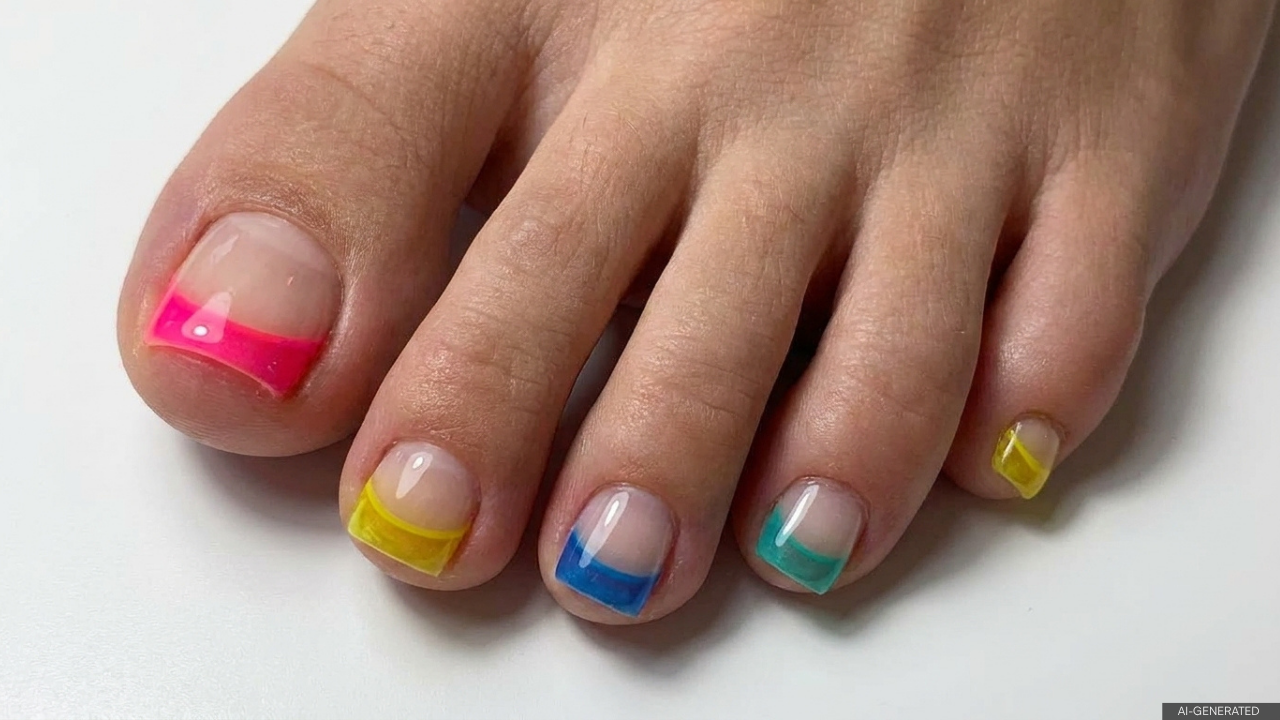 24. Jelly French Tips