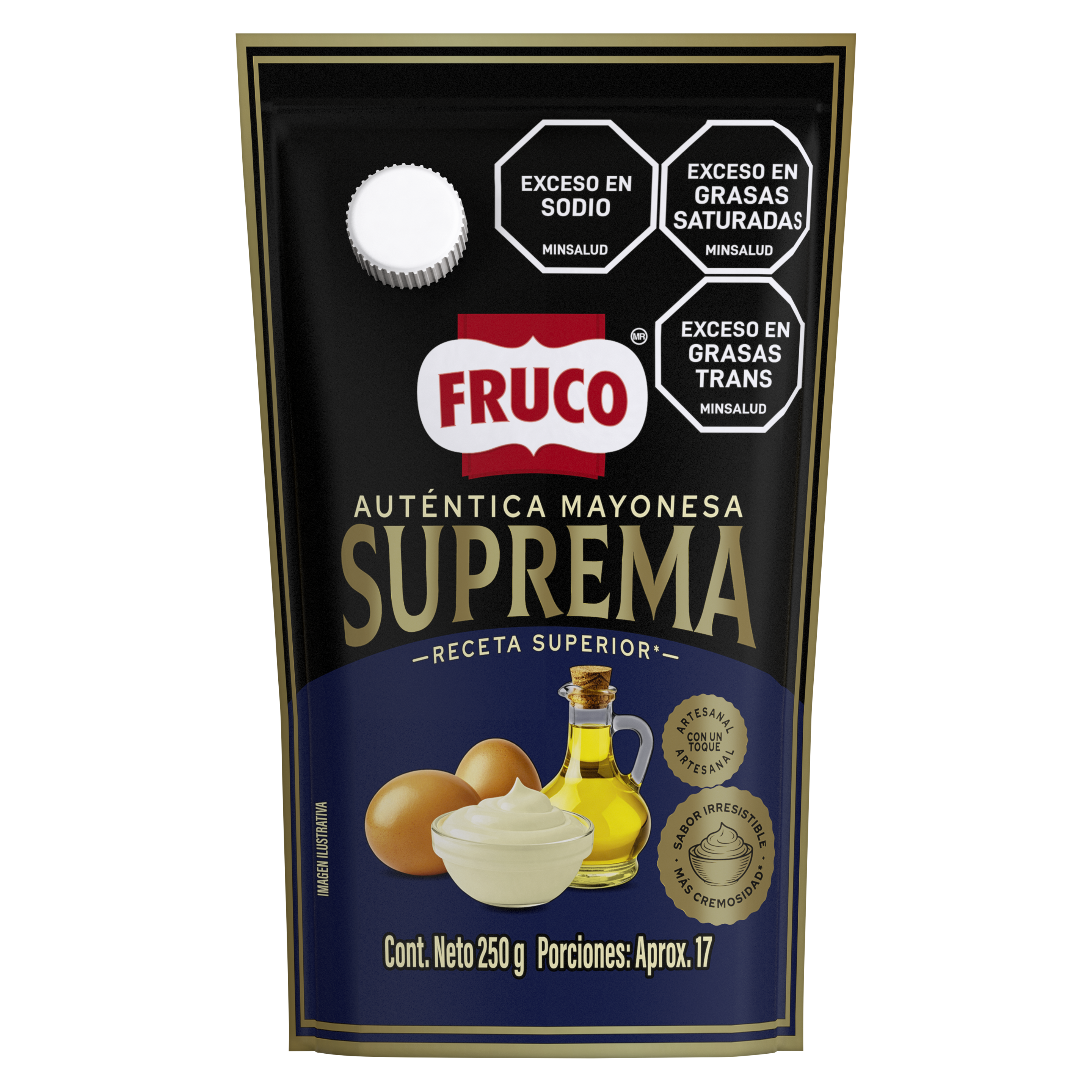 Salsa Mayonesa Suprema Fruco Receta Superior  250gr packshot