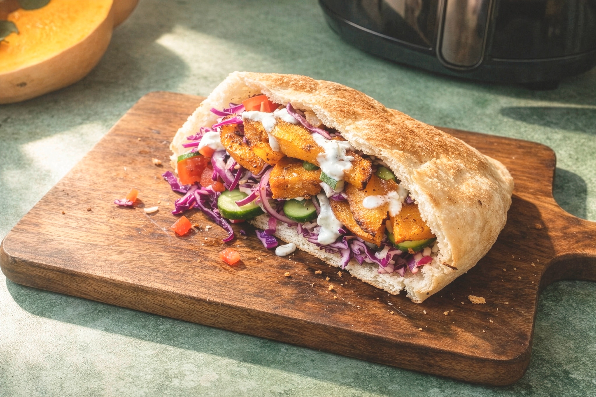 Kürbis-Kebab aus dem Air Fryer 40 Min  recipe
