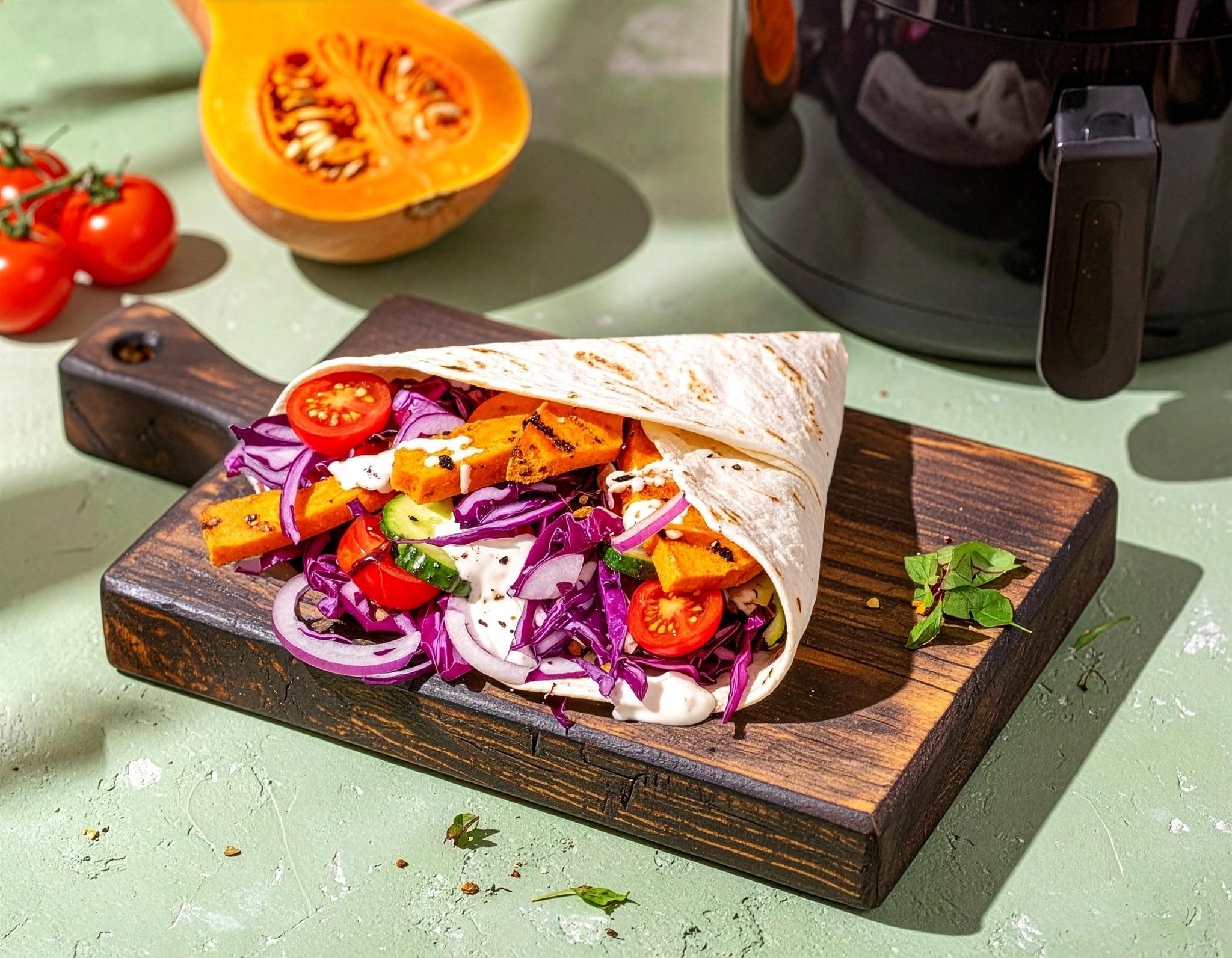 Kürbis-Kebab aus dem Air Fryer 40 Min  recipe