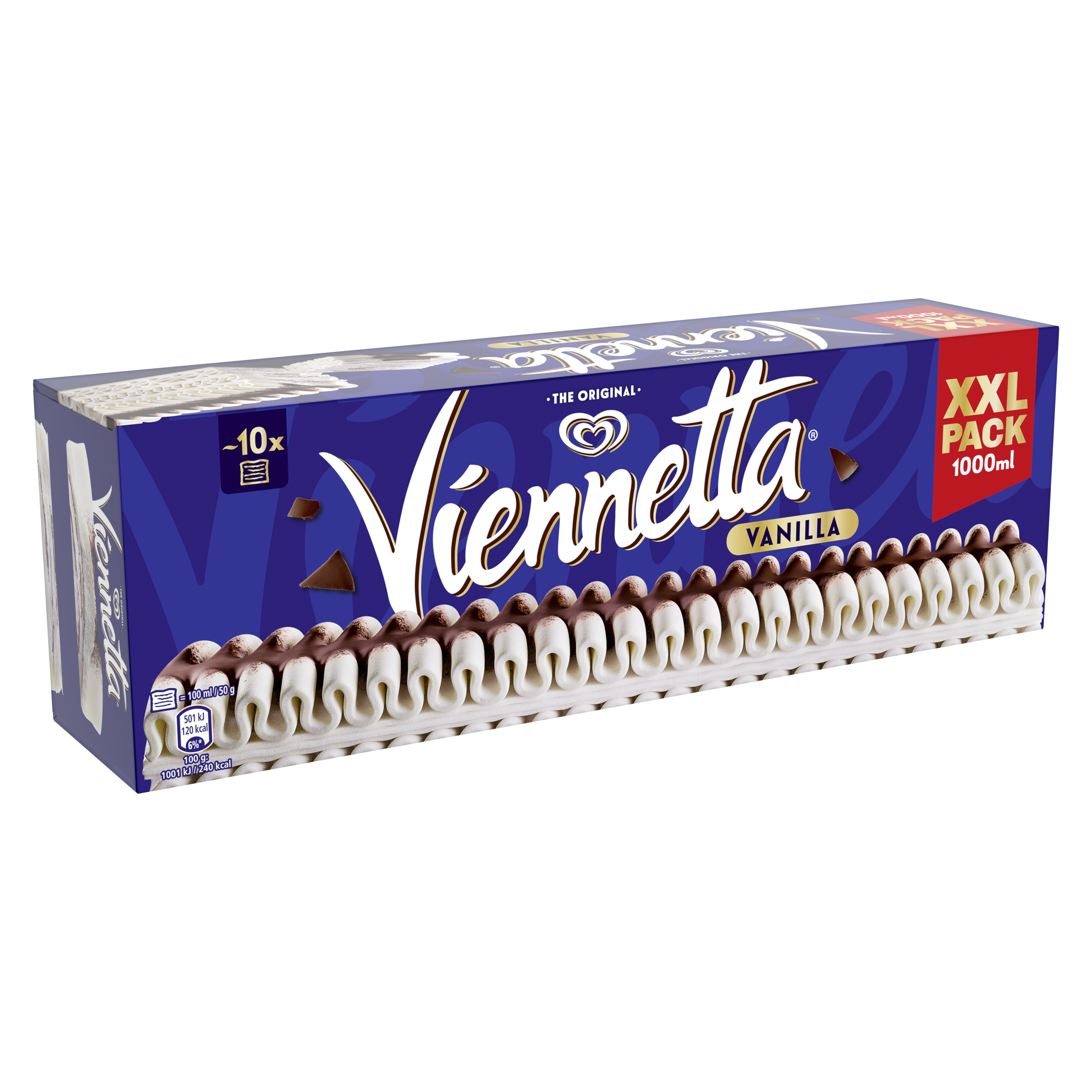 Algida Viennetta Vanilla XXL 1000ml packshot