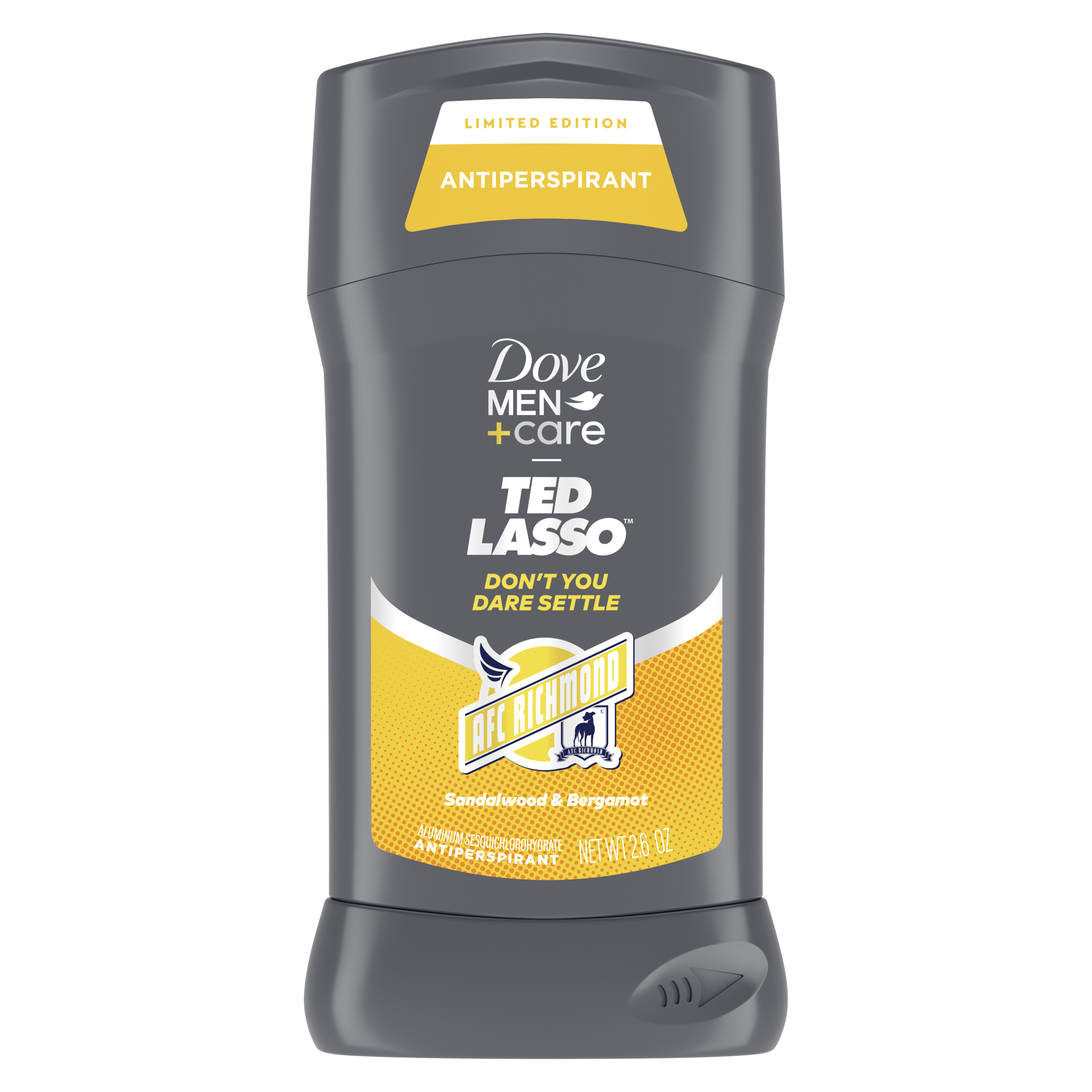 Dove Men+Care Ted Lasso Don't You Dare Settle Invisible Solid Stick 2.6oz