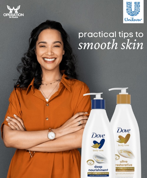 Dove practical tips to smooth skin article copy