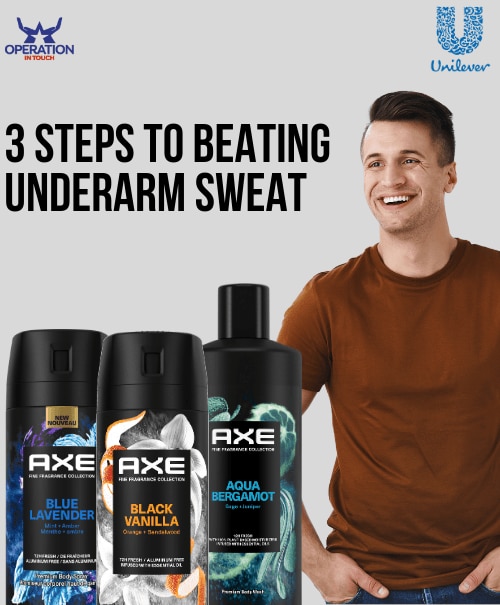 Axe 3 steps to beating underarm sweat article copy 2