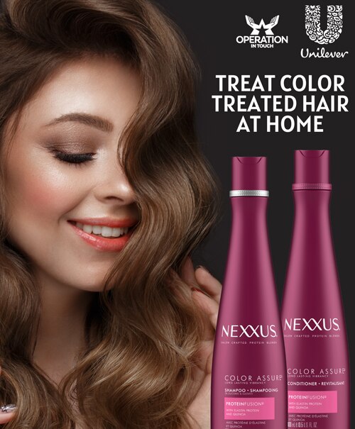 Nexxus treat color treated hair at home article