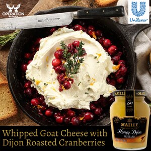 Maille whipped goat cheese with dijon roasted cranberries article