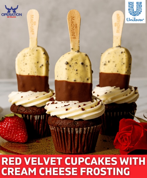 Magnum Red Velvet Cupcakes with Cream Cheese Frosting article
