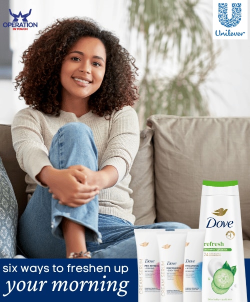 Dove six ways to freshen up your morning article 3