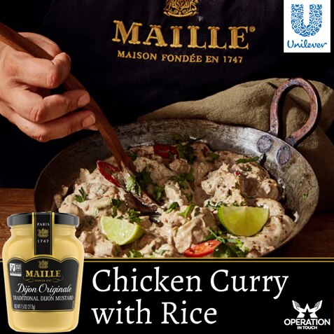 Maille chicken curry with rice article