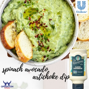 SirK spinach avocado artichoke dip article
