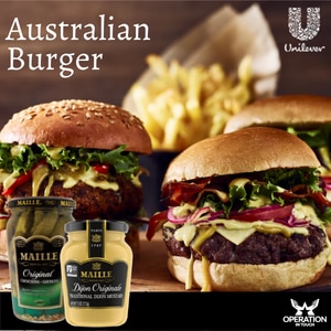 Maille Australian Burger article