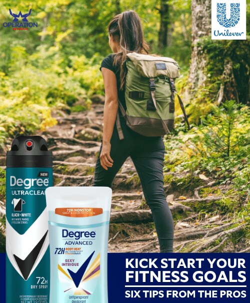 Degree kick start your fitness goals article 3