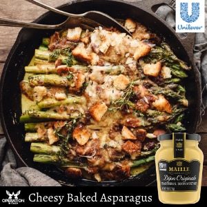 Maille cheesy baked asparagus article