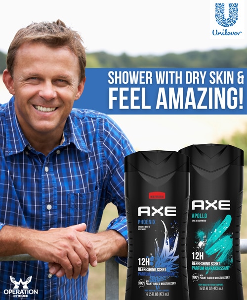 Axe shower with dry skin feel amazing article