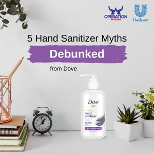 Dove hand sanitizer myths