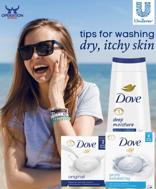 Dove tips for washing dry itchy skin article 2