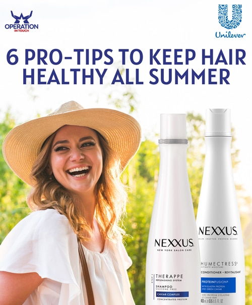 Nexxus 6 pro tips to keep hair healthy all summer article
