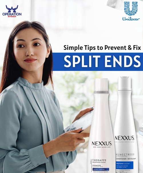 Nexxus prevent fix split ends article