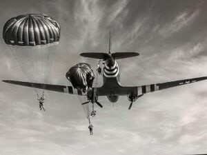 Royal Canopy Parachuting Team B&W original