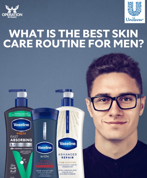 Vaseline what is the best skin care routine for men article 3