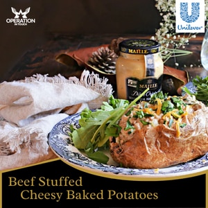 Maille Beef Stuffed Cheesy Baked Potatoes article