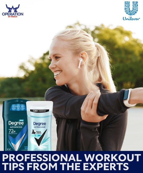 Degree professional workout tips from the experts article