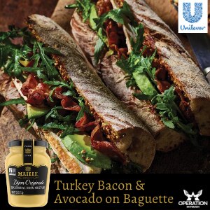 Maille turkey bacon avocado baguette article