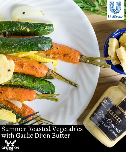 Maille summer roasted vegetables with garlic dijon butter article