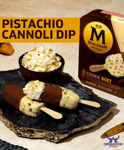 Magnum pistachio cannoli dip article 3