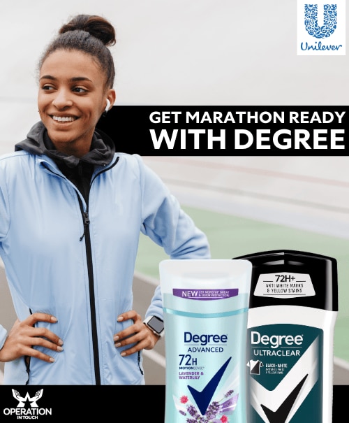 Degree Get Marathon Ready with Degree article