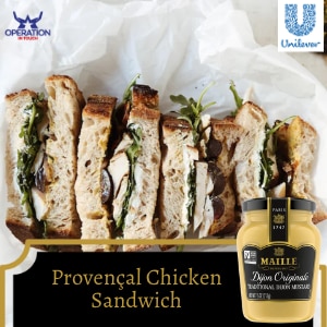Maille provencal chicken sandwich article
