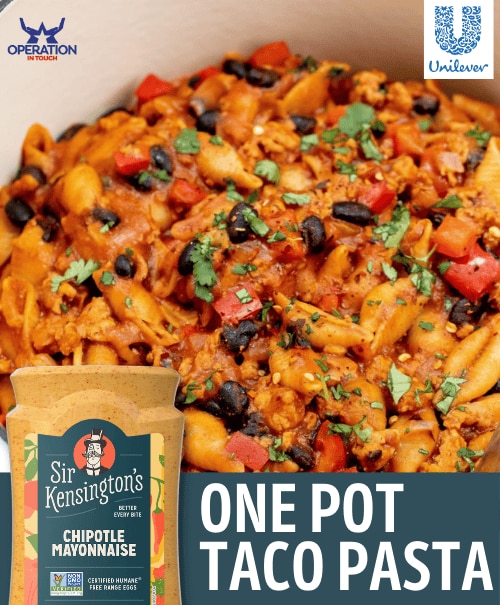 SirK one pot taco pasta article