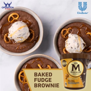 Magnum baked fudge brownie article