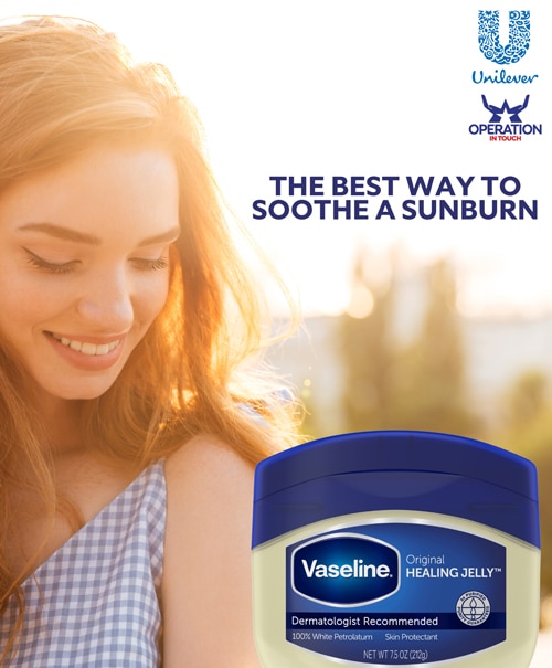 Vaseline how to sooth a sunburn article