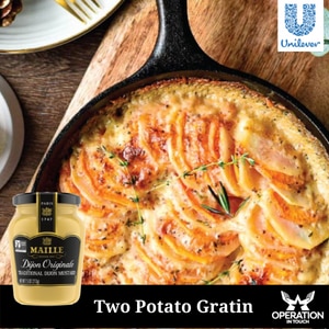 Maille Two Potato Gratin article