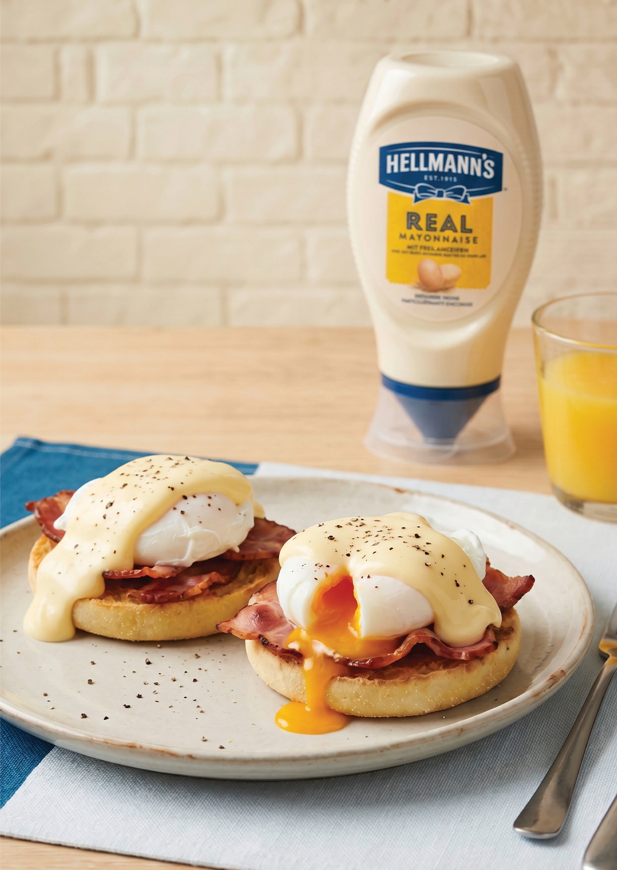 Eggs Benedict mit Hellmann’s REAL Mayonnaise 25 Minutes  recipe
